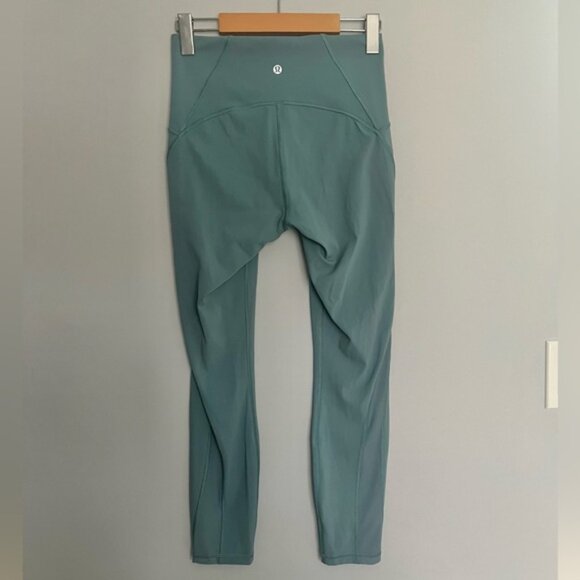 Lululemon Train Times Pant 25” Frosted Pine Size 6 - Picture 3 of 6